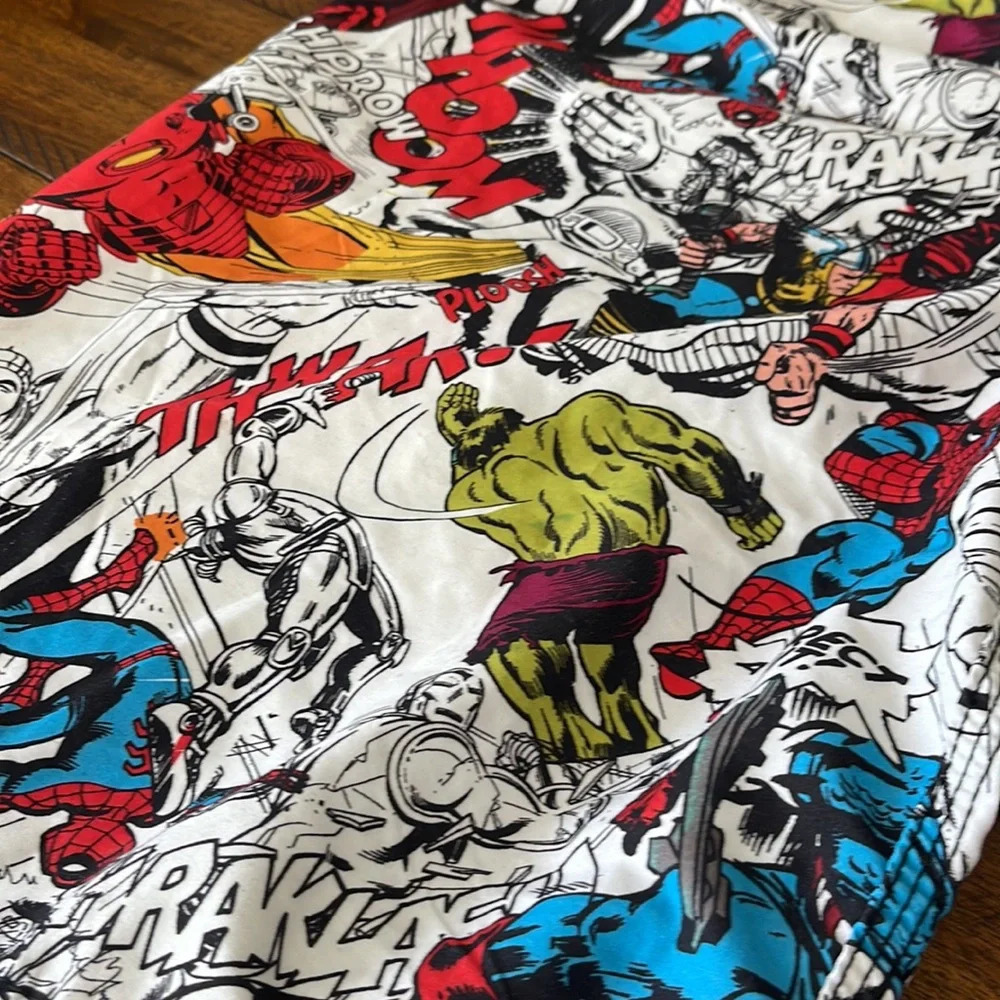 Marvel Men  Classic Comics Allover Print Swimming shorts Trunks Surf beach - Picture 2 of 14